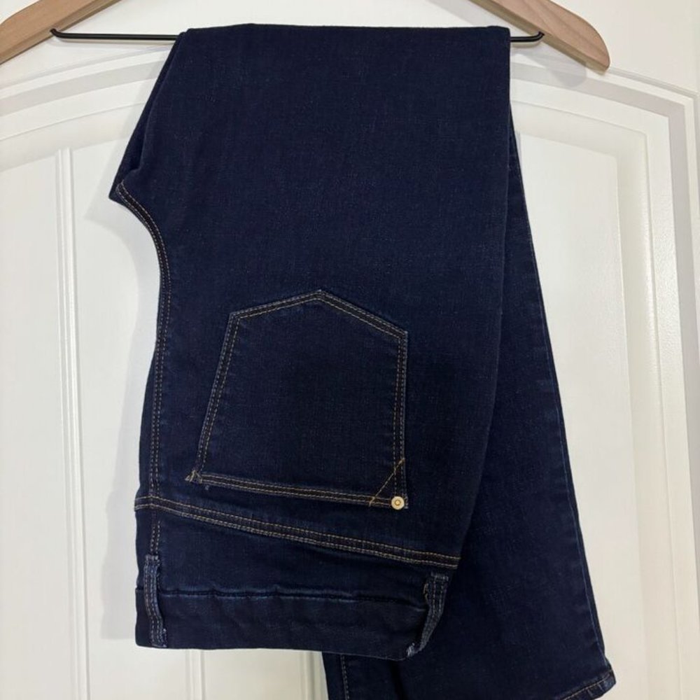 Chico's Women's Jeans So Slimming Girlfriend Ankle Size 00 Dark Blue Skinny Pant
